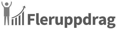 Fleruppdrag (400 x 100 px) - Orange 2 - Svartvit